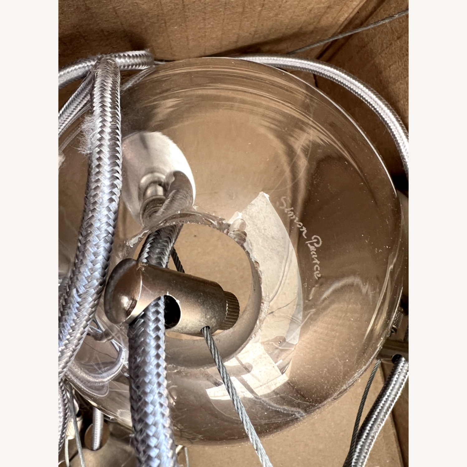 Simon Pearce Glass Ceiling Lamp - image-4