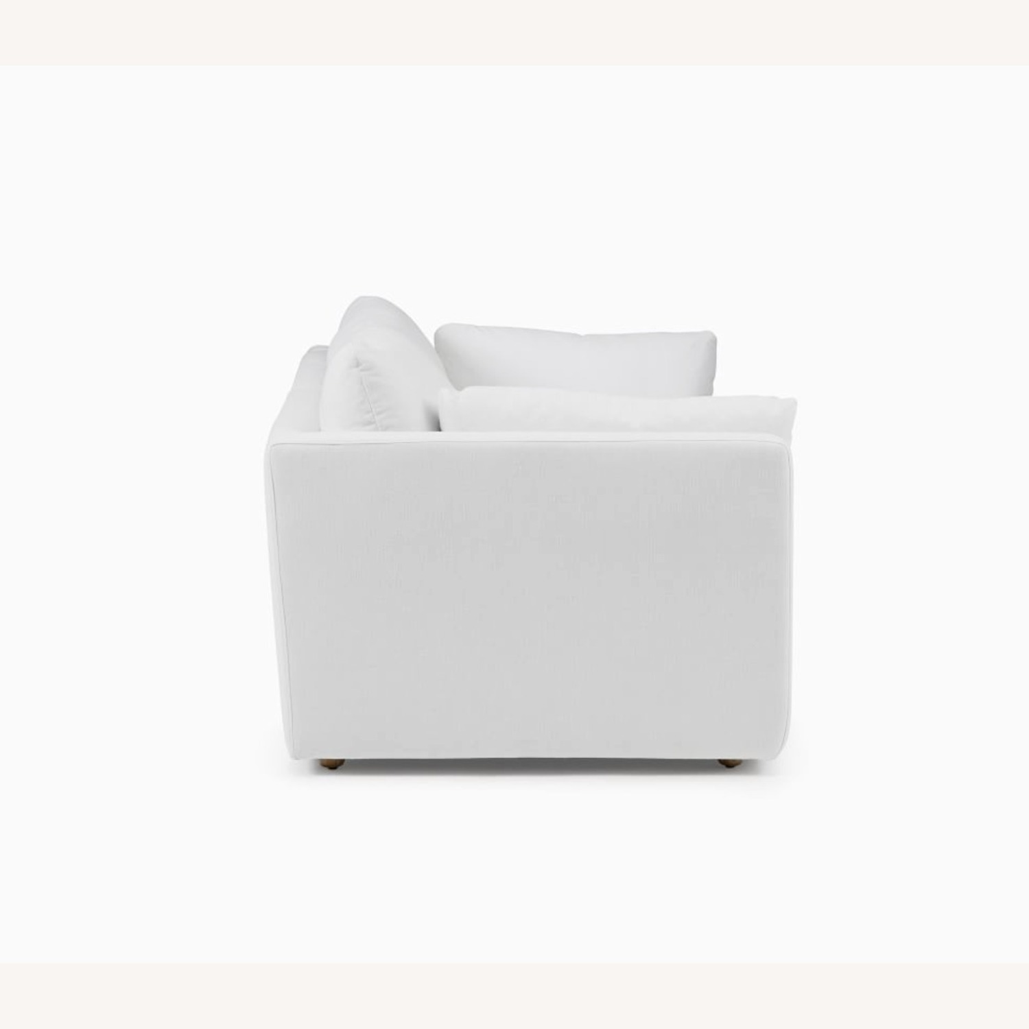 West Elm Hampton White Linen 2 Seater Sofa - image-3