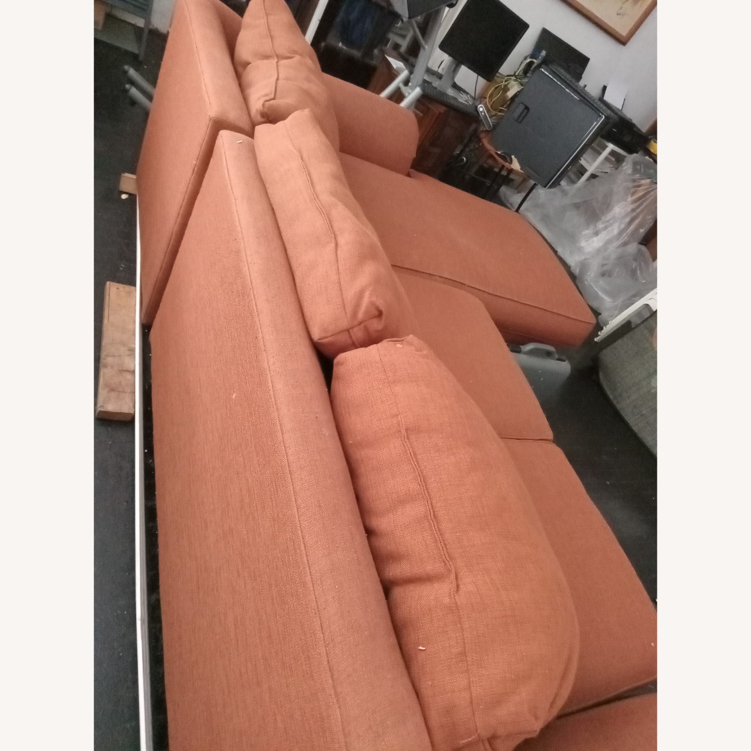 Orange 2 Seater Sofa - image-1