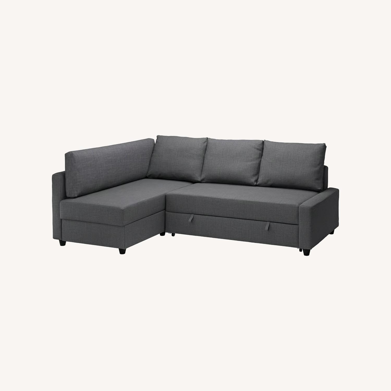 IKEA FRIHETEN Sectional Sofa Bed with Storage - image-0