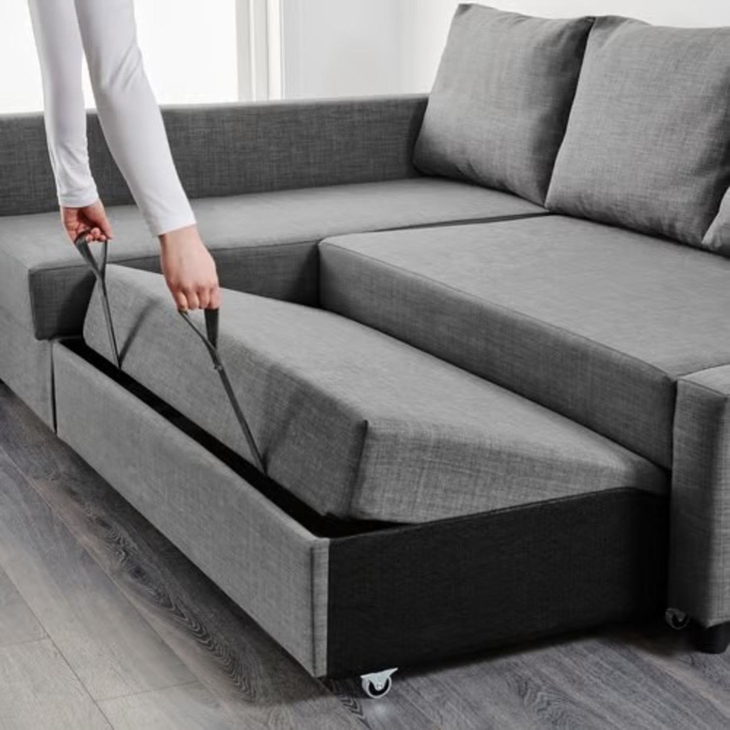IKEA FRIHETEN Sectional Sofa Bed with Storage - image-3