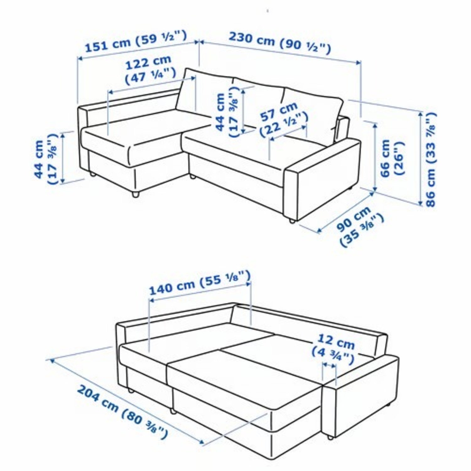 IKEA FRIHETEN Sectional Sofa Bed with Storage - image-2