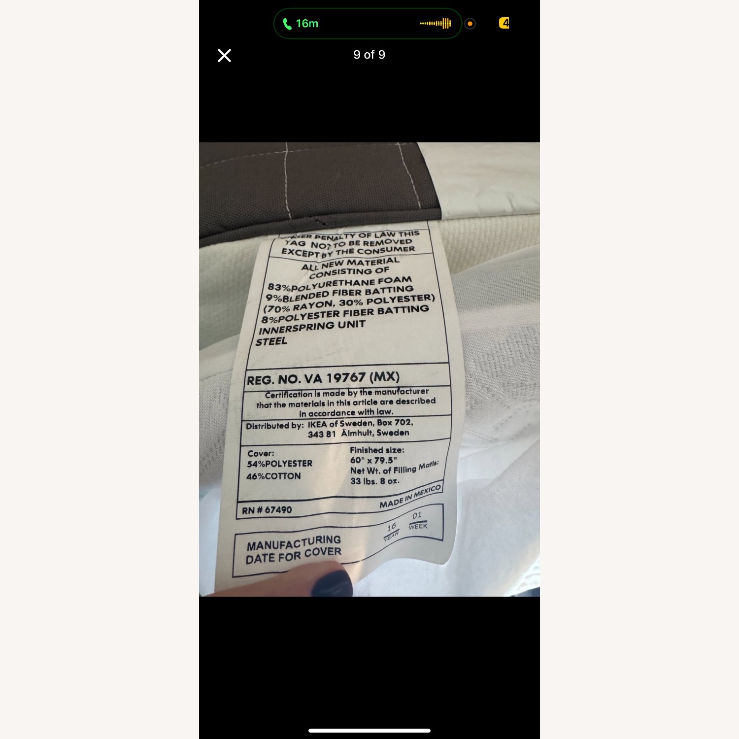 Queen Living Spaces Upholstered Bed - image-4