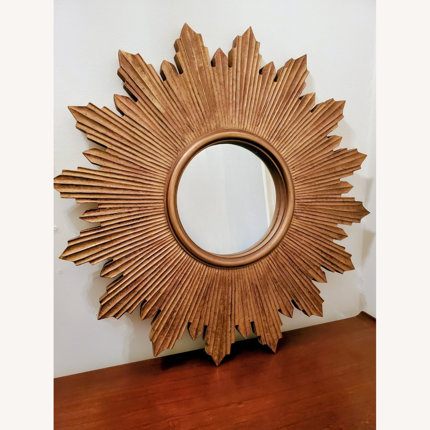 Ballard Designs Gilded Sunburst Mirror - image-1