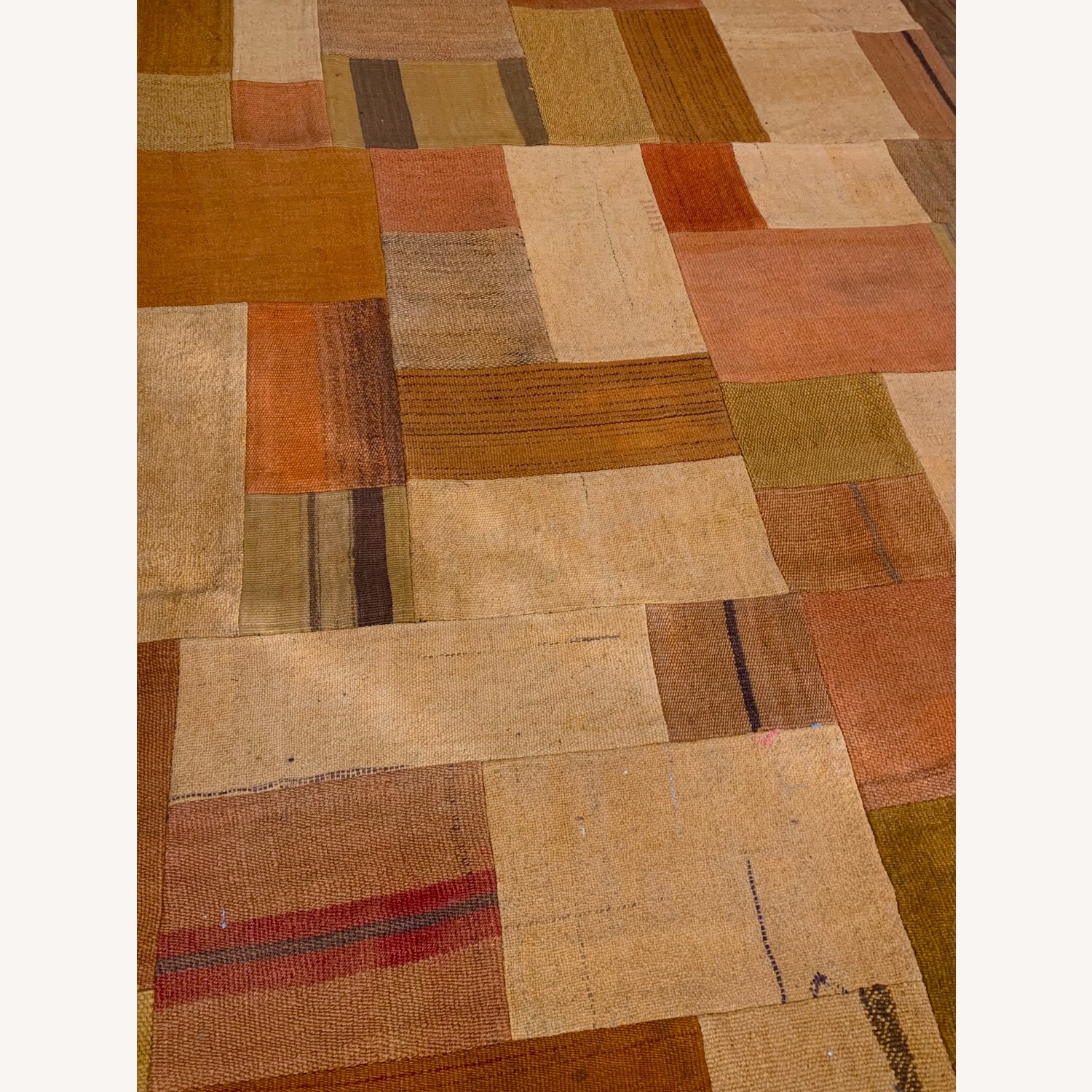 Kilim Patchwork Wool Area Rug 4' x 6' - image-6