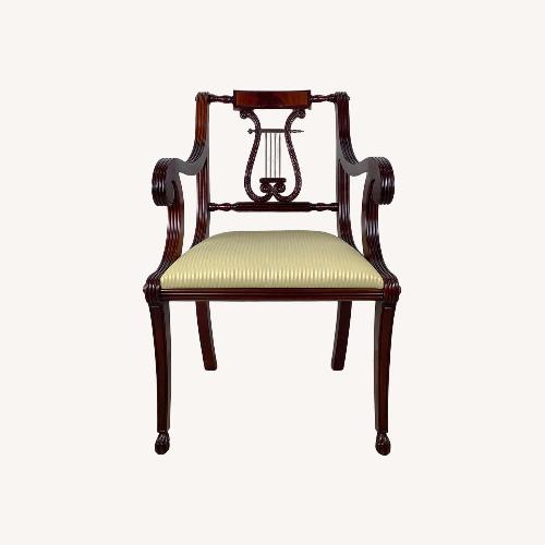 Used Vintage Lyre-Back Neoclassical Armchair for sale on AptDeco