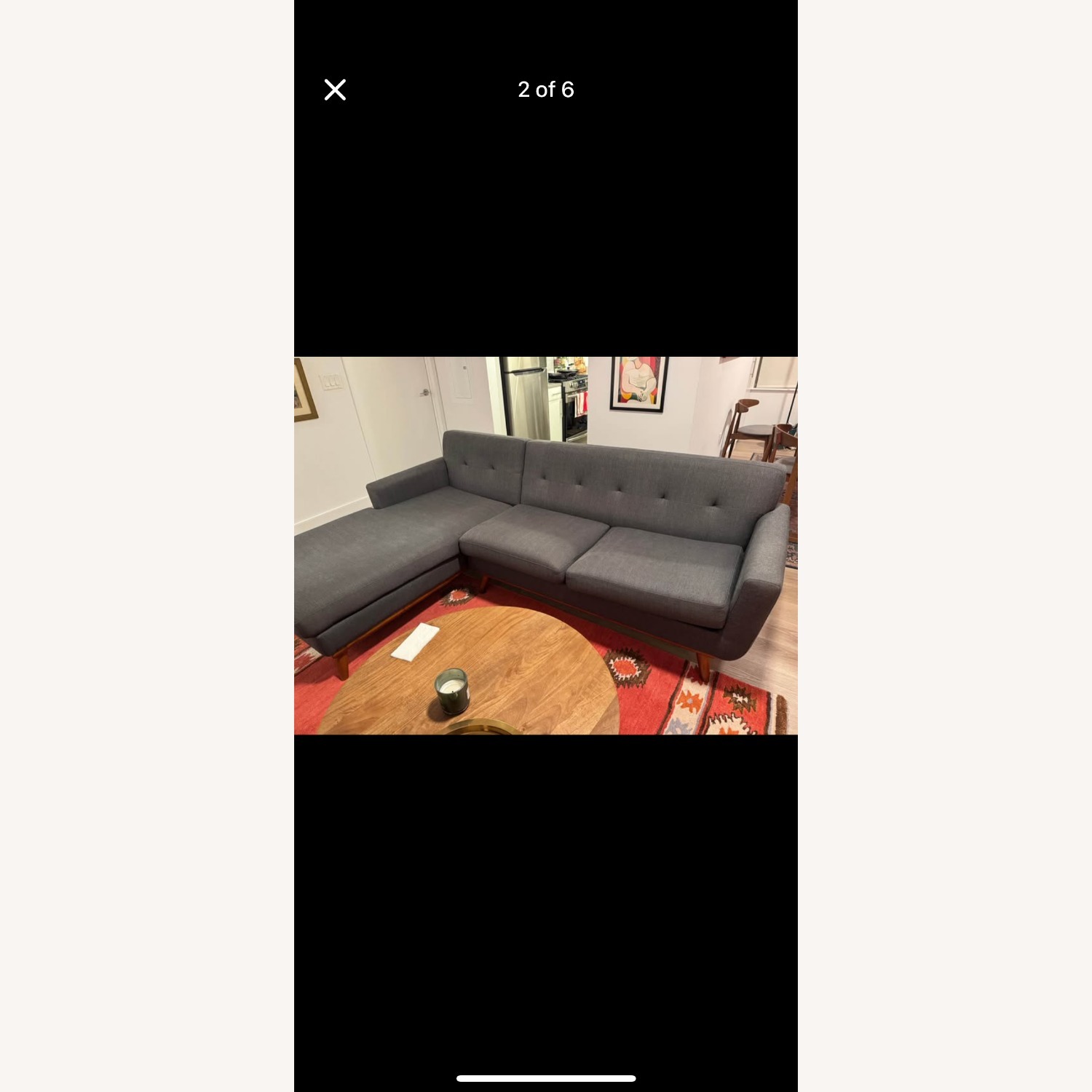 Wade Logan Dark Gray 3+ Piece Sectional - image-1