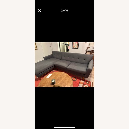 Used Wade Logan Dark Gray 3+ Piece Sectional for sale on AptDeco