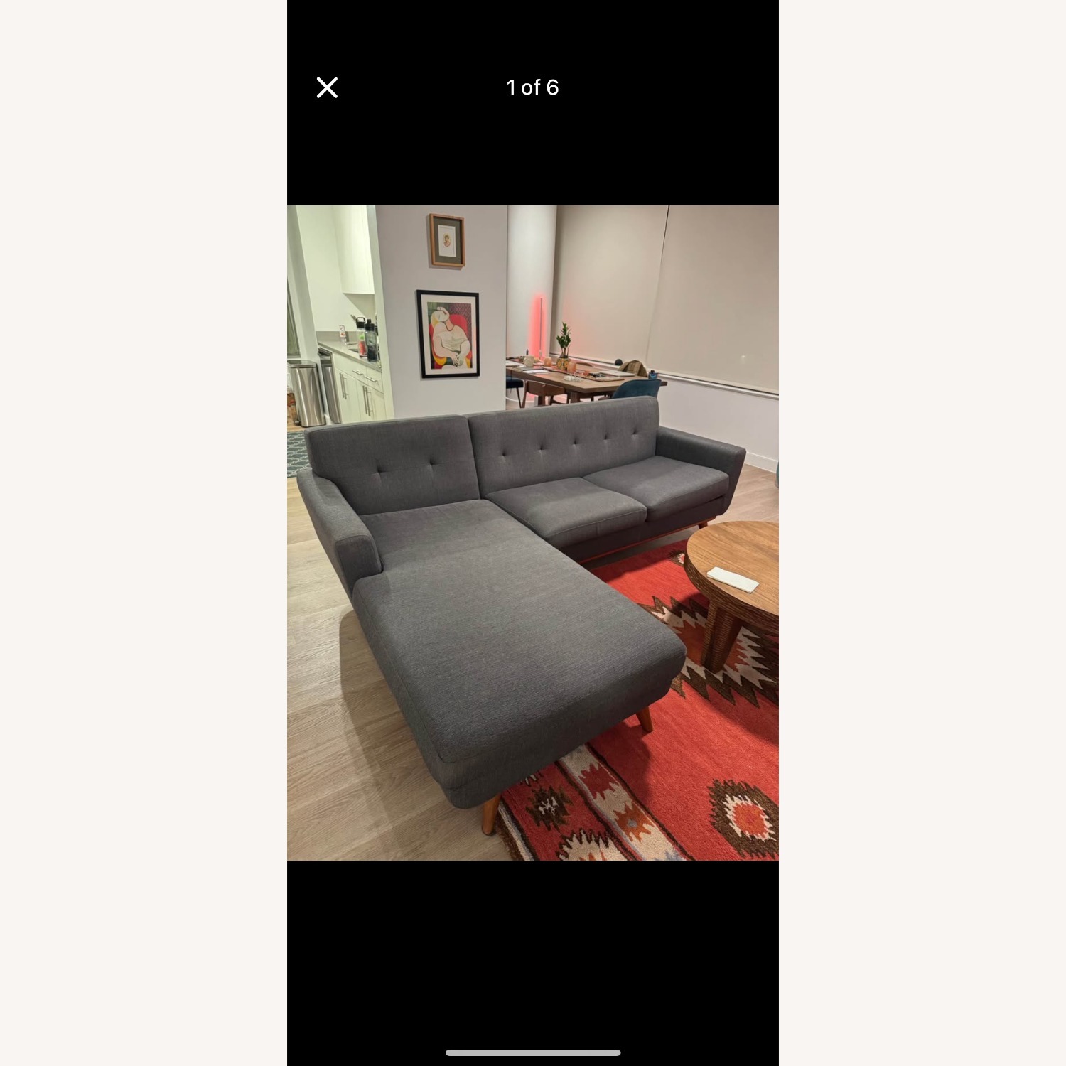 Wade Logan Dark Gray 3+ Piece Sectional - image-2