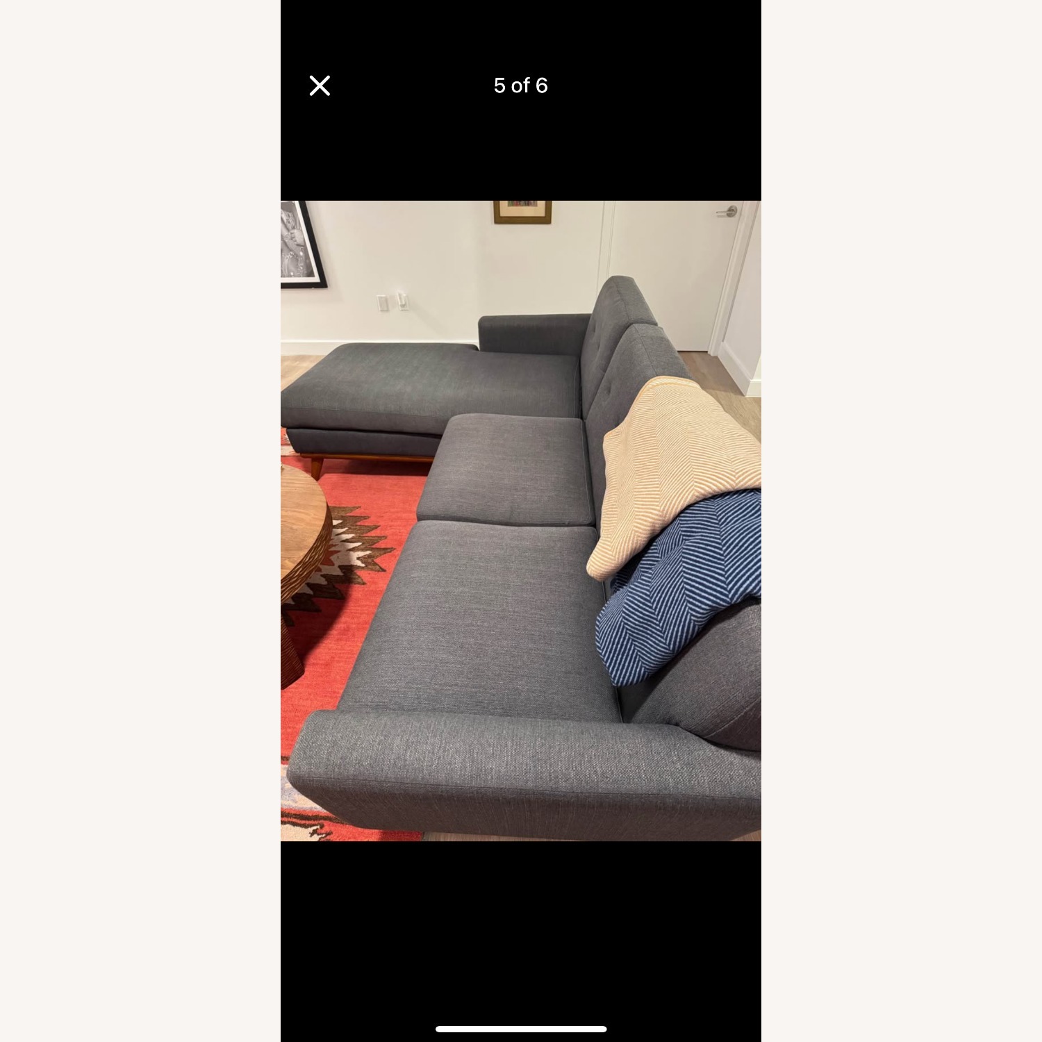 Wade Logan Dark Gray 3+ Piece Sectional - image-3