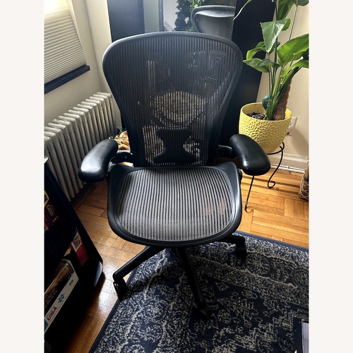 Used Herman Miller Aeron Dark Gray Office Chair for sale on AptDeco