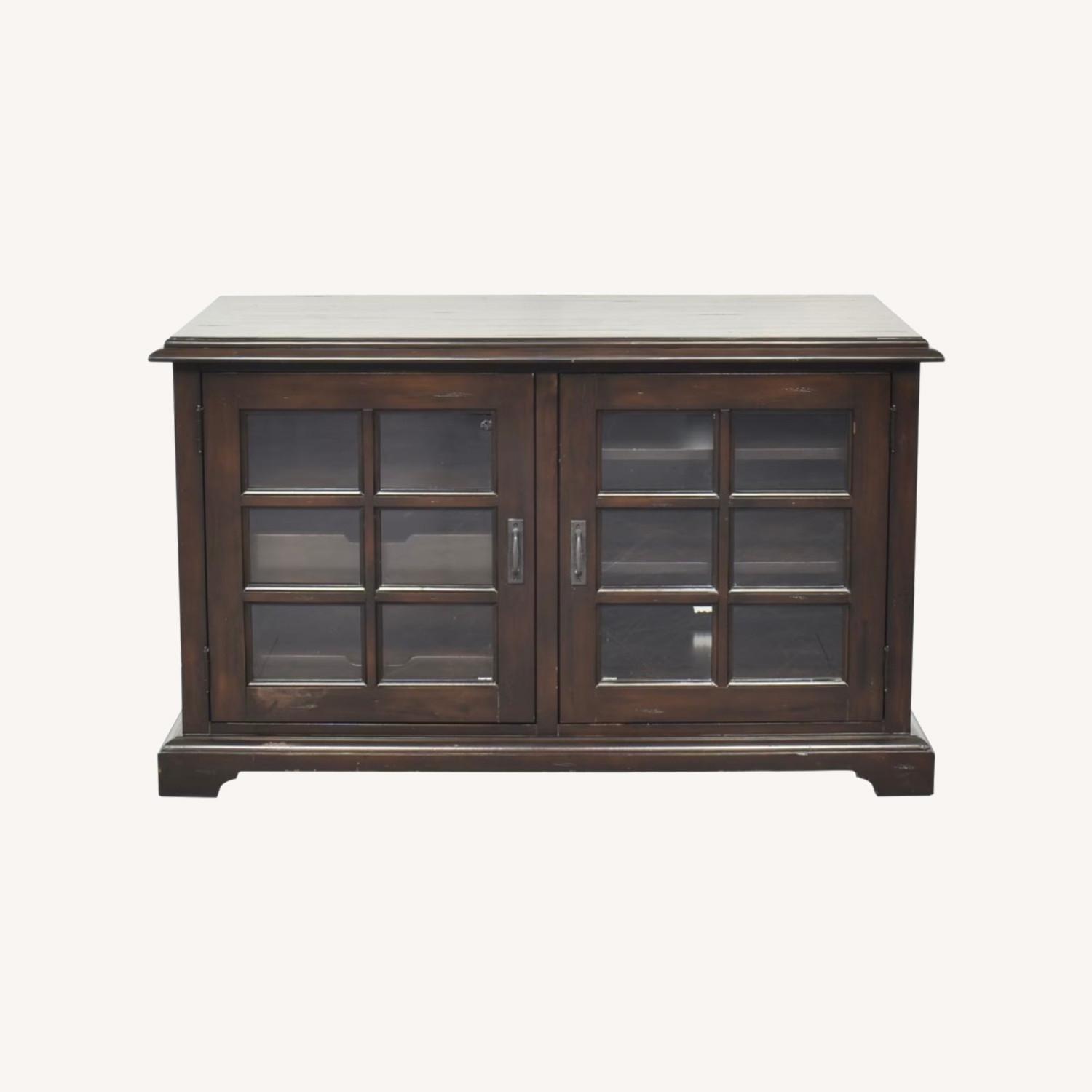 Pottery Barn Holstead Windowpane Media Console - image-0