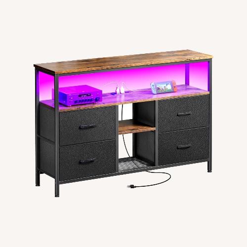 Used Amazon Dark Brown Wood Dresser  for sale on AptDeco