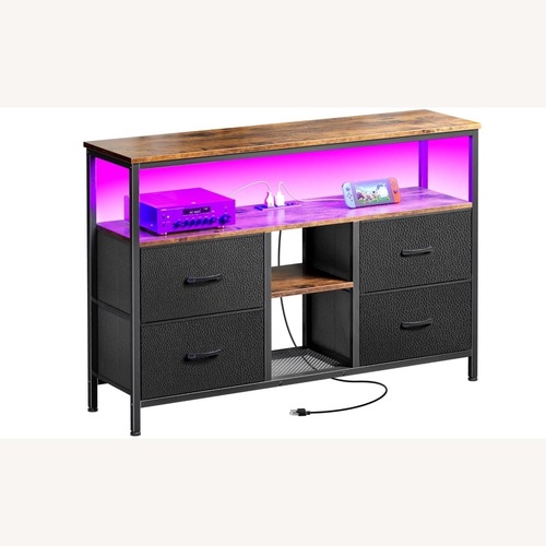 Used Amazon Dark Brown Wood Dresser for sale on AptDeco