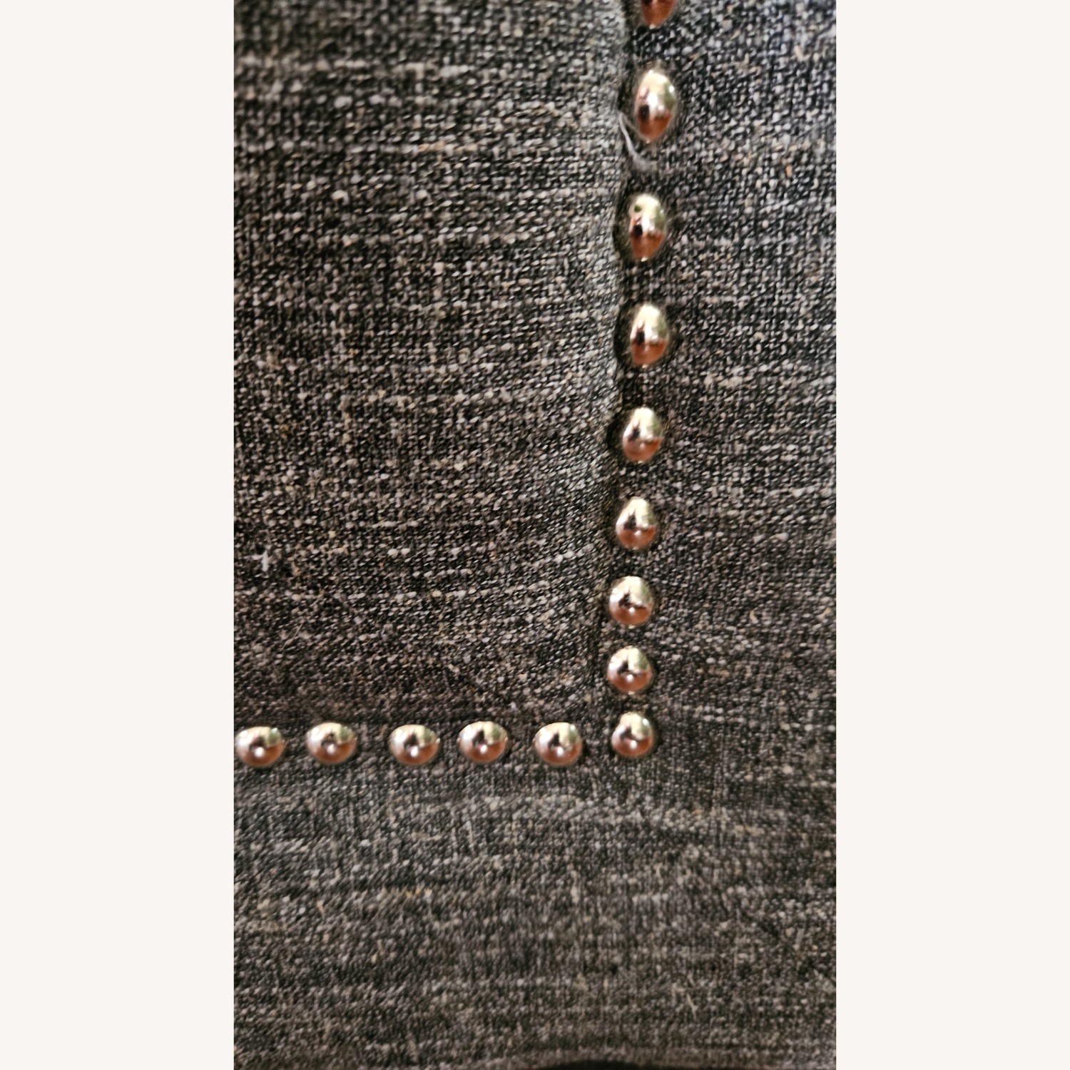 Wide Gray Chair with Grommets - image-3