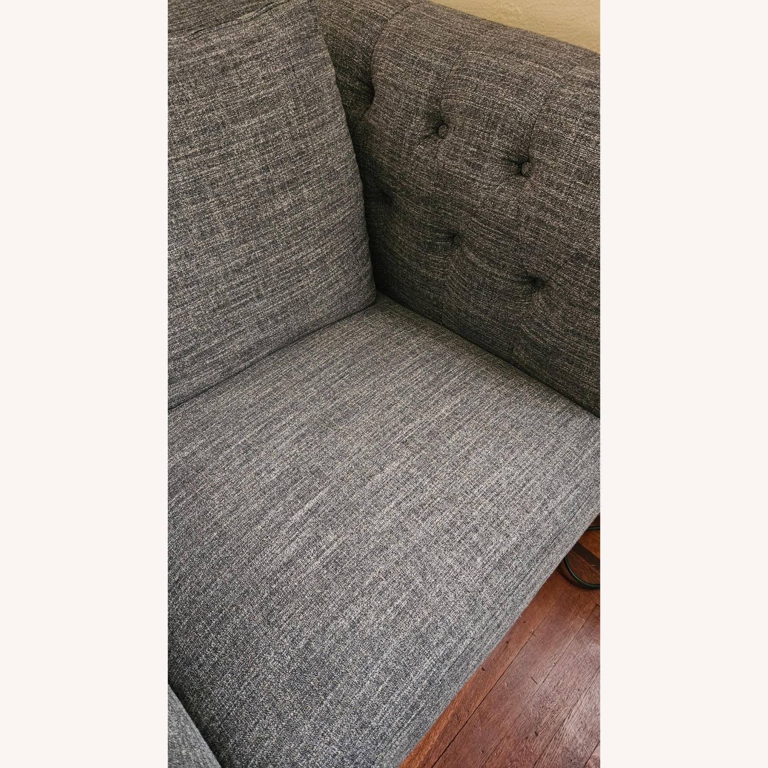 Wide Gray Chair with Grommets - image-4