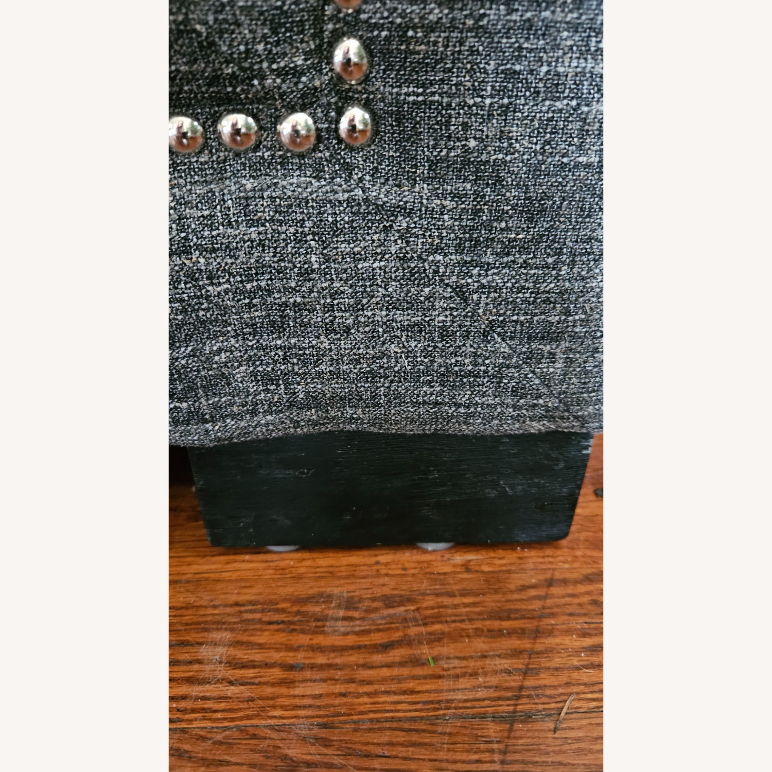 Wide Gray Chair with Grommets - image-2