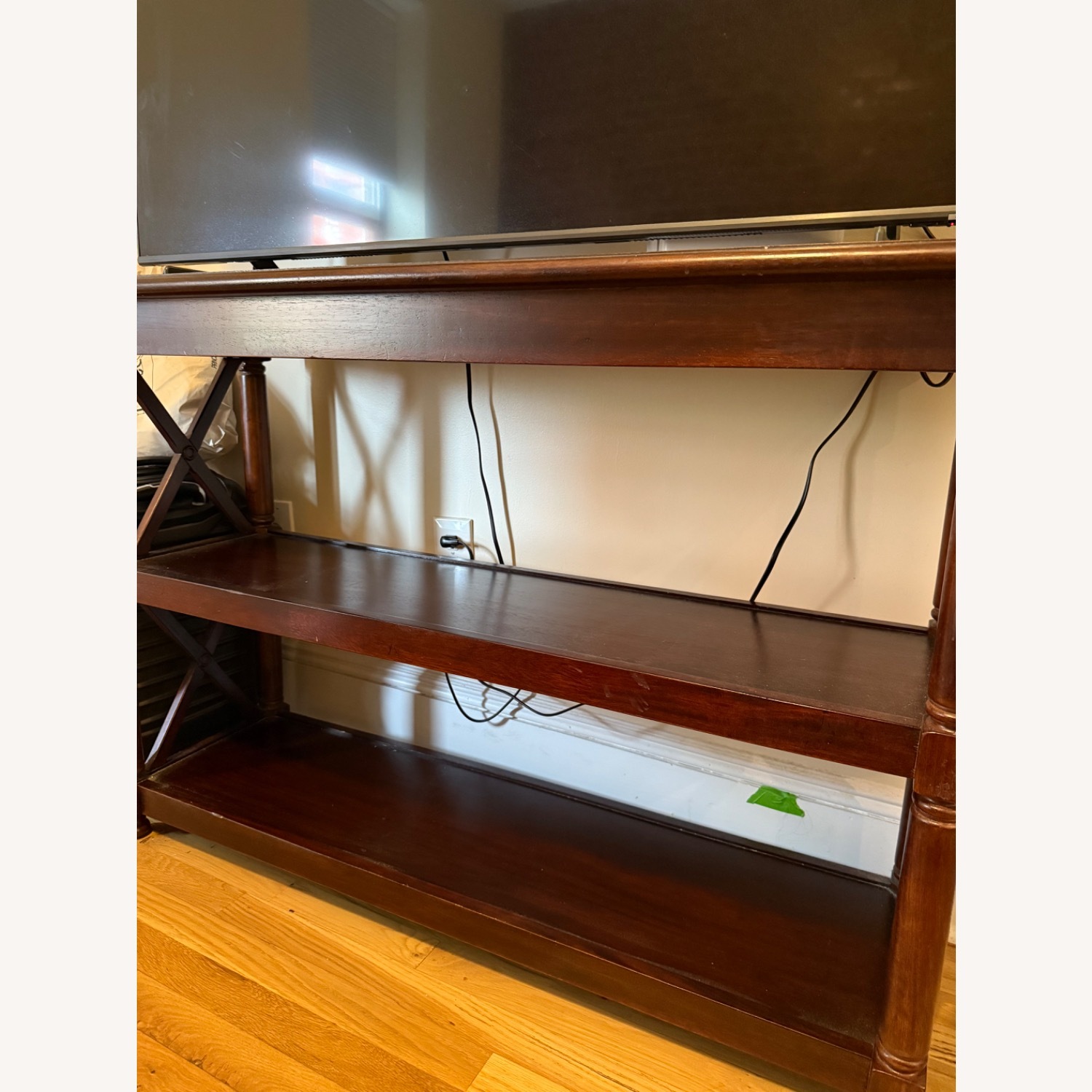 Pier 1 Imports Dark Brown Wood Media Storage - image-2