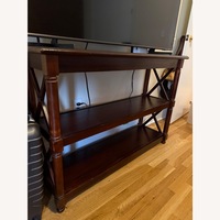 Pier 1 Imports Dark Brown Wood Media Storage