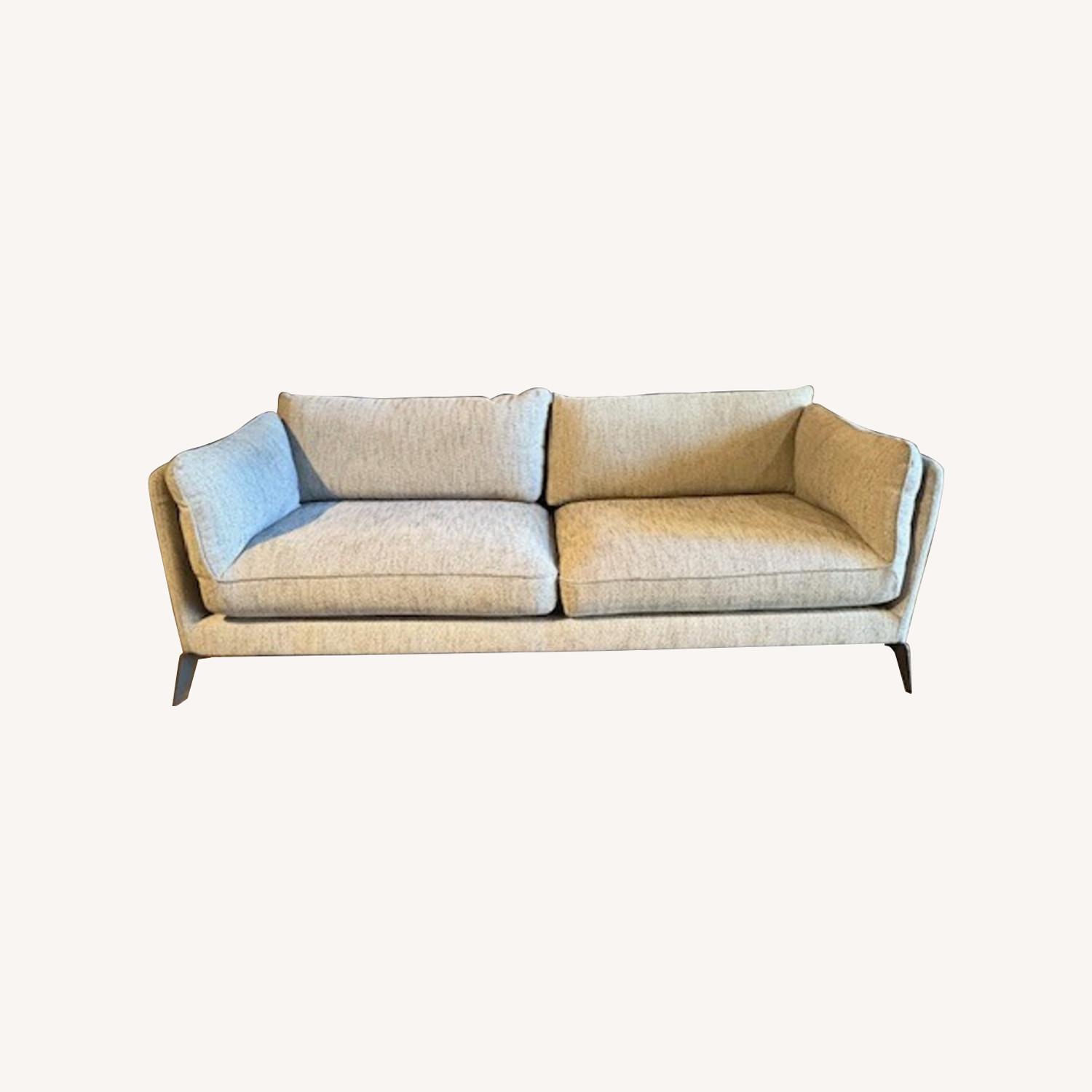 Four Hands Modern Navy Tweed Couch - image-0