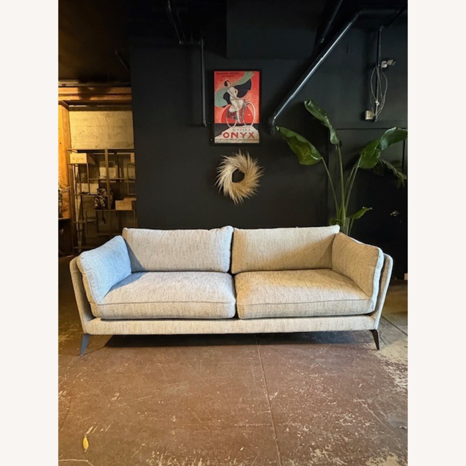 Four Hands Modern Navy Tweed Couch - image-3