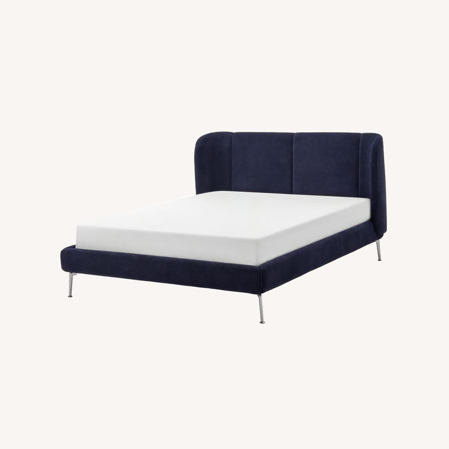 IKEA Tufjord Blue Fabric Full Bed - image-0