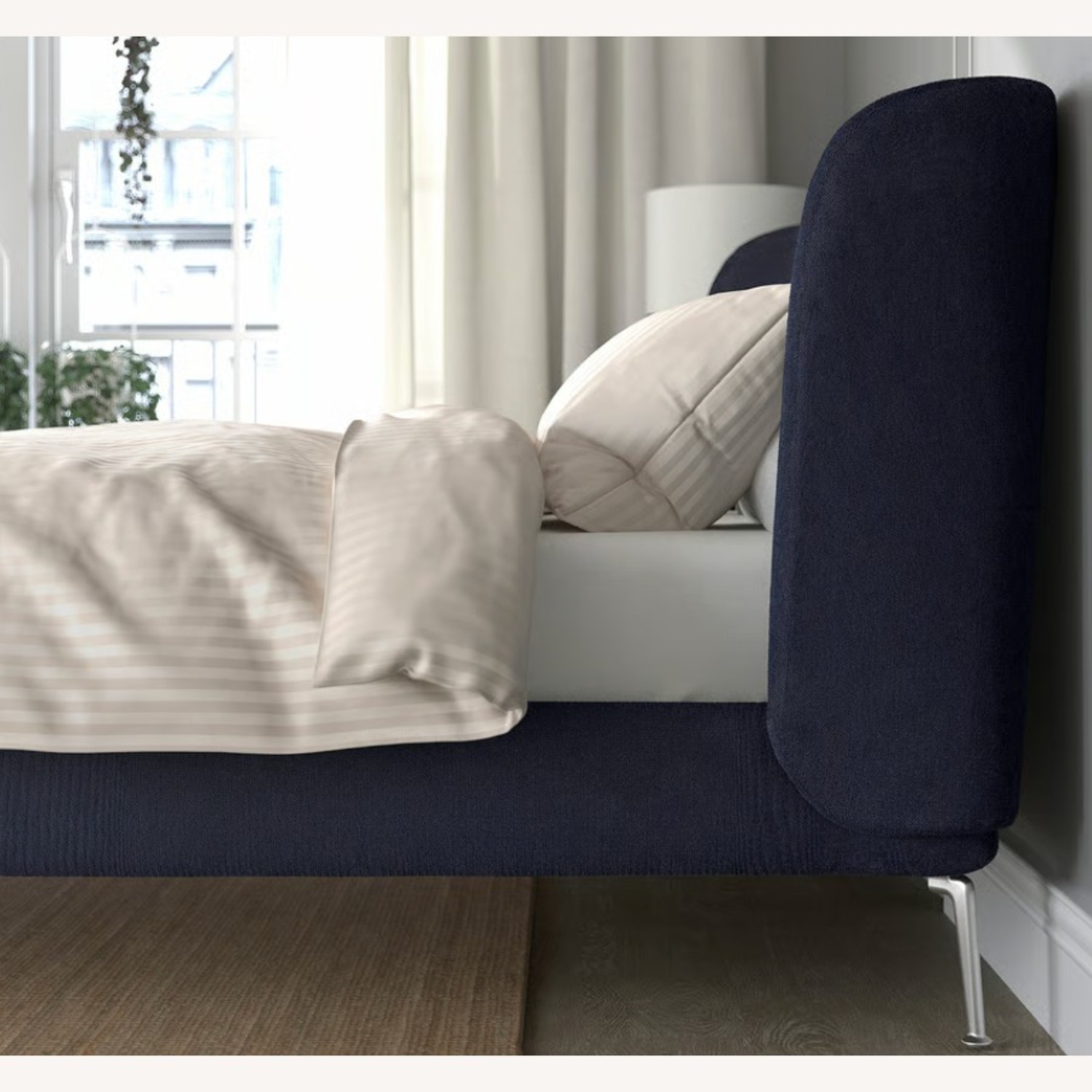 IKEA Tufjord Blue Fabric Full Bed - image-1