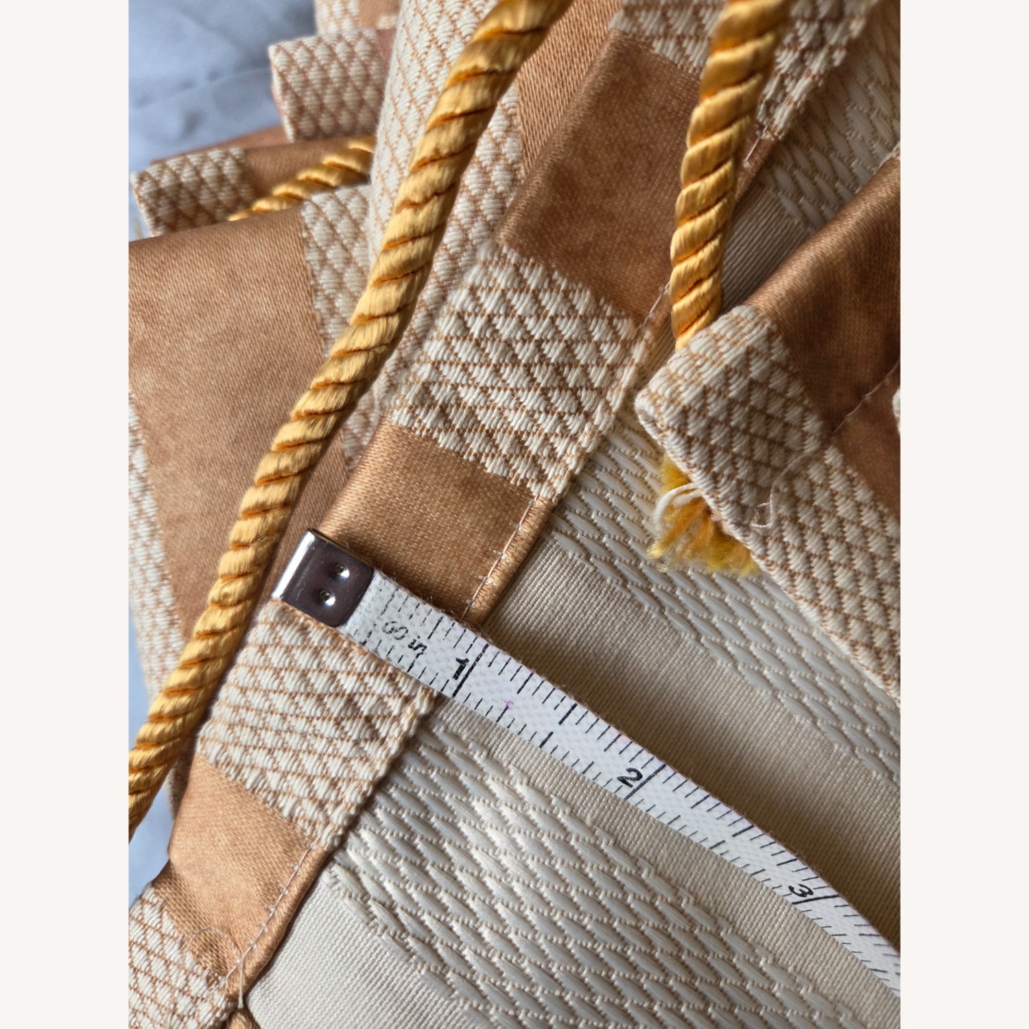 5 VTG '95 Spiegel Gold Stripe Curtains 84"x48" - image-7