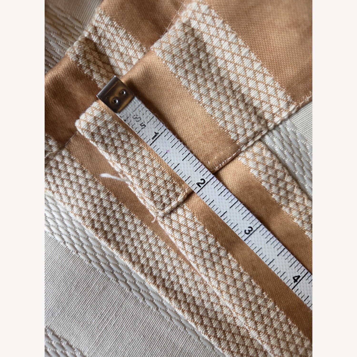 5 VTG '95 Spiegel Gold Stripe Curtains 84"x48" - image-11