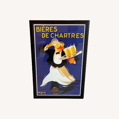 Used Vintage Beer Print Framed  for sale on AptDeco