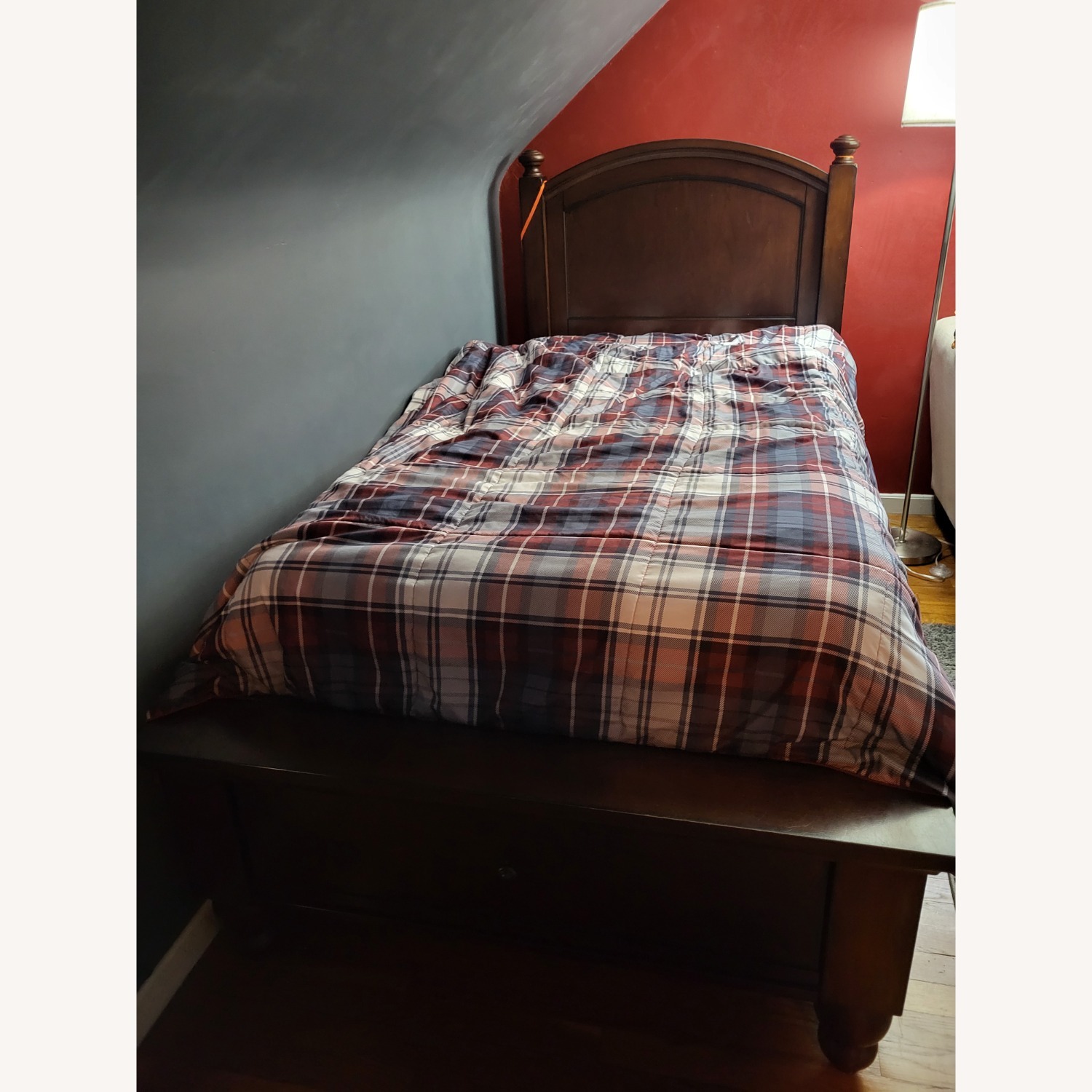 Aspen Home Dark Brown Wood Twin Bed - image-1