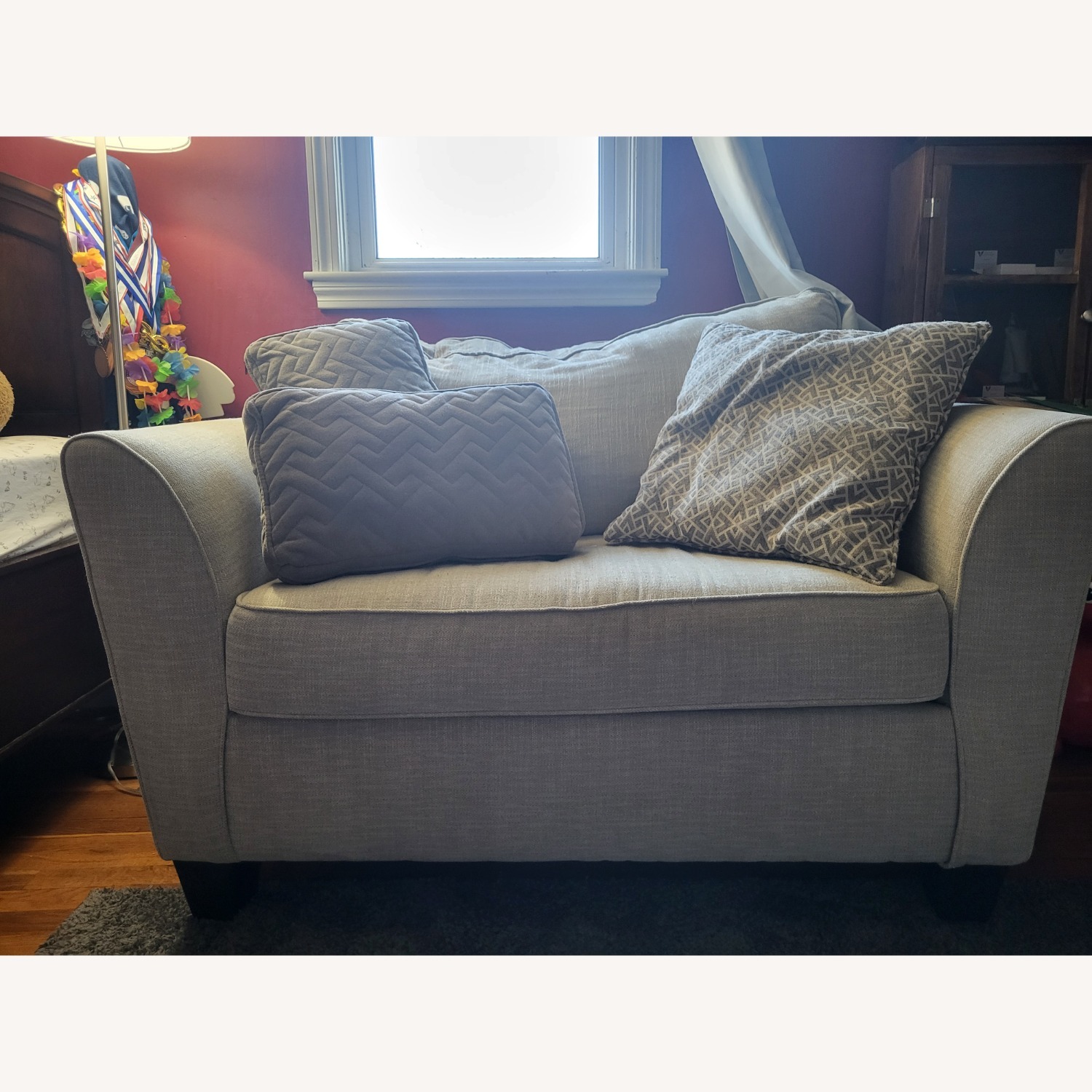 Lane Furniture Natural Fabric Chair and a Half - image-3