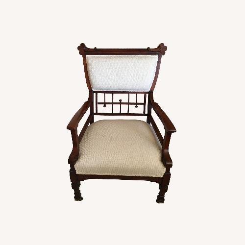 Used Art Deco Handmade Mahogany Chair - Authentic for sale on AptDeco