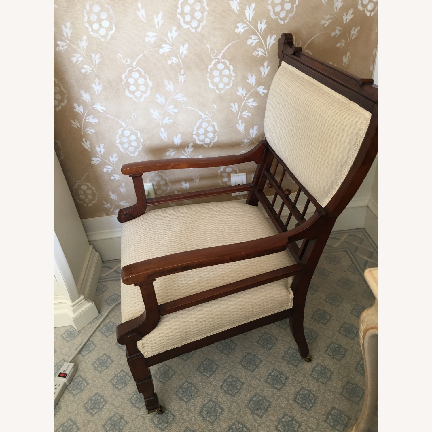  Art Deco Handmade Mahogany Chair - Authentic - image-4