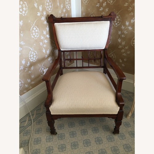 Used Art Deco Handmade Mahogany Chair - Authentic for sale on AptDeco