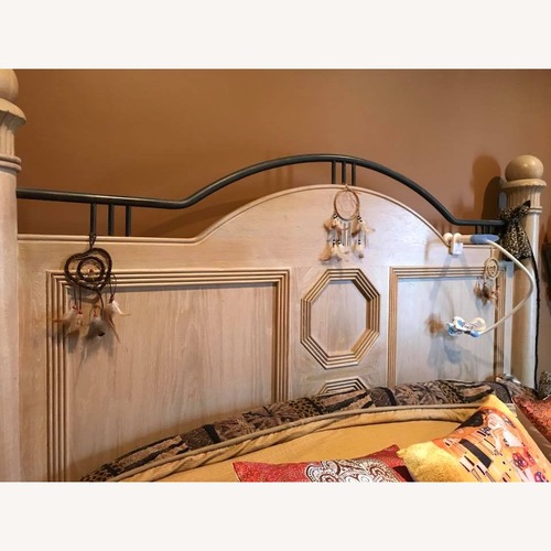 Used Lexington Furniture Natural Wood King Bed for sale on AptDeco