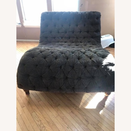 Used Raymour & Flanigan Duchess Fabric Chaise Lounge for sale on AptDeco