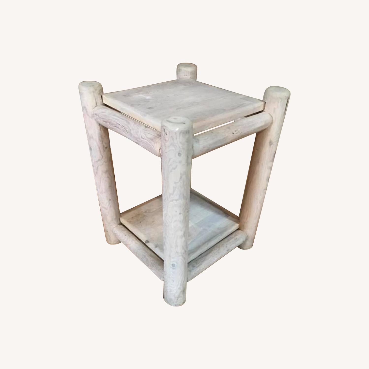 Natural Wood Side Tables - image-0