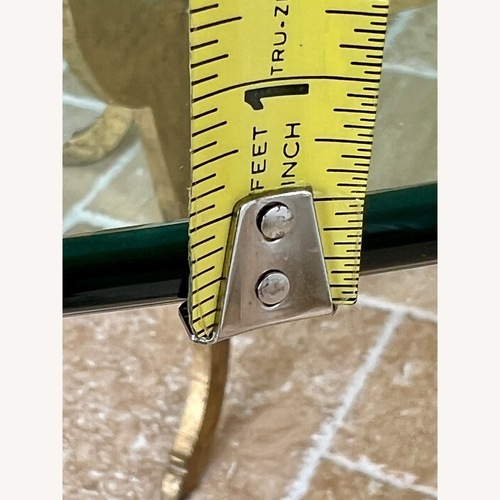 Used Italian Glass Ogee Glass, Metal, 8 Velvet Chairs for sale on AptDeco