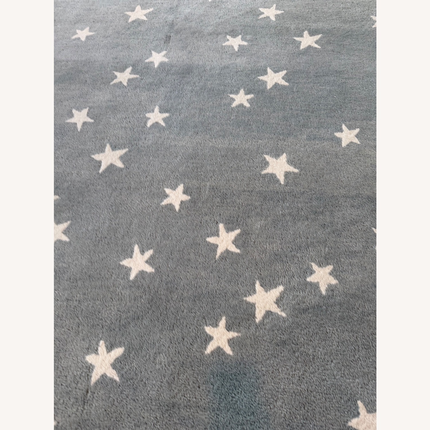 Pottery Barn Blue Starry Wool Rug and Pad 5' x 8' - image-4