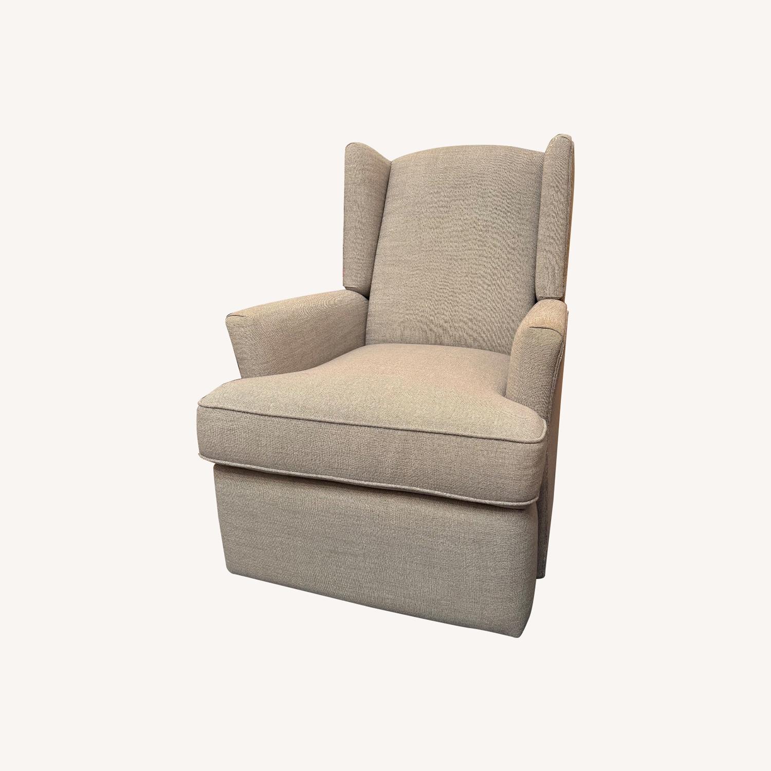 Hemingway Wingback Light Gray Glider/Recliner - image-0