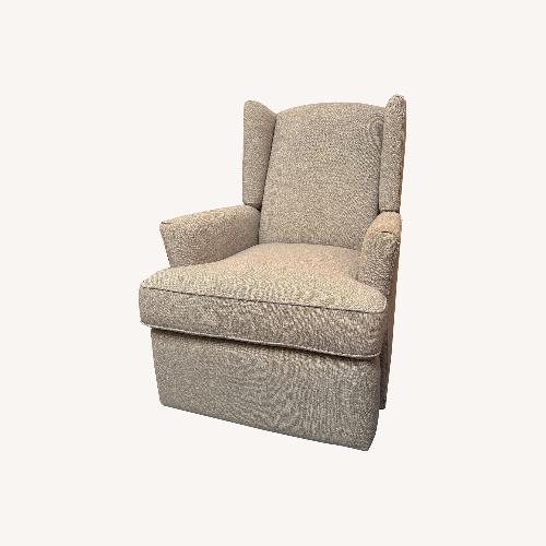 Used Hemingway Wingback Light Gray Glider/Recliner for sale on AptDeco