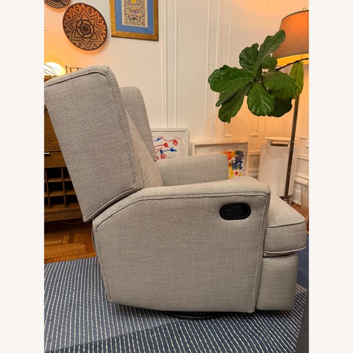 Used Hemingway Wingback Light Gray Glider/Recliner for sale on AptDeco