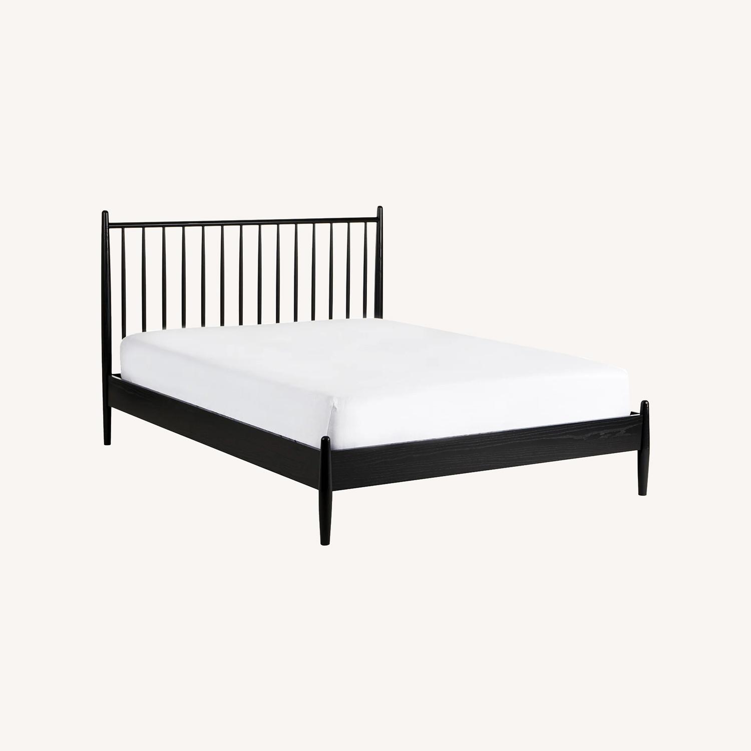 Article Lenia Black Wood Queen Bed - image-0
