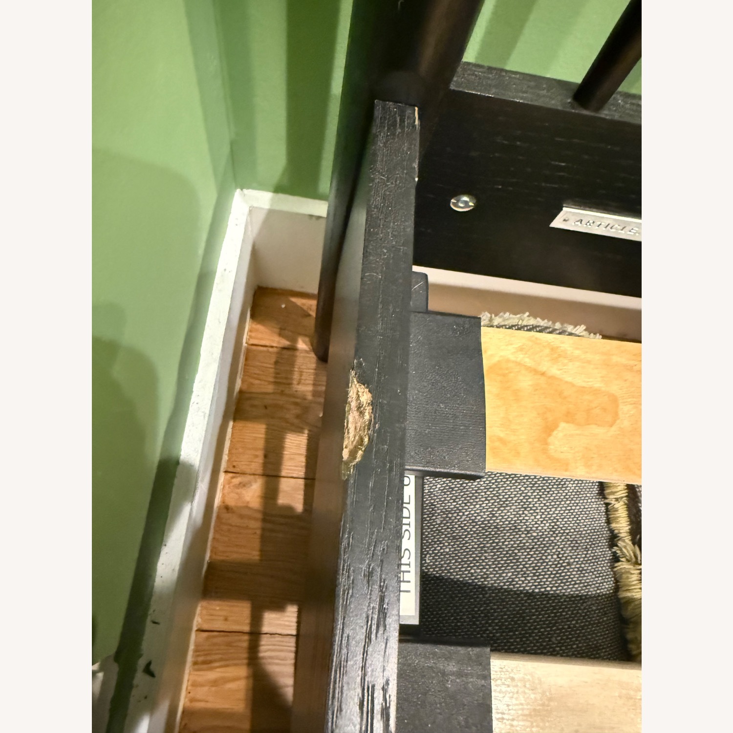 Article Lenia Black Wood Queen Bed - image-2