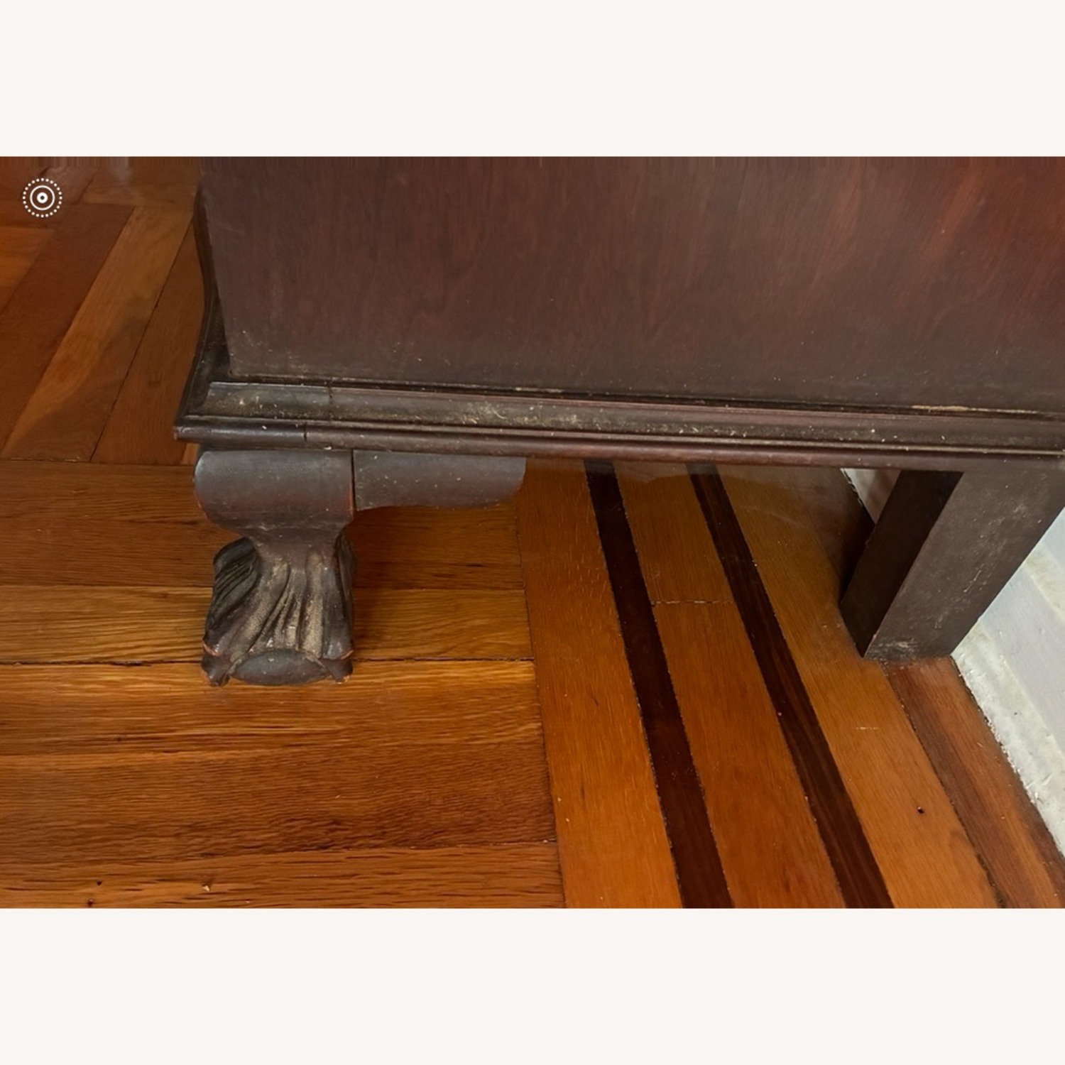 Antique Clawfoot Serpentine 1920s Secretary Desk - image-8