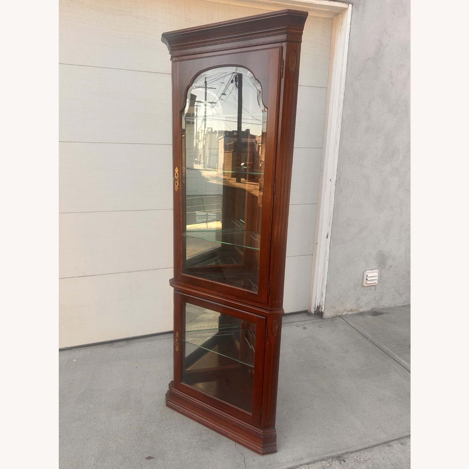Ethan Allen Dark Brown Wood Bookcase - image-0