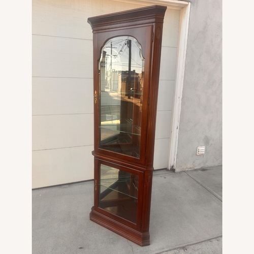 Used Ethan Allen Dark Brown Wood Bookcase for sale on AptDeco