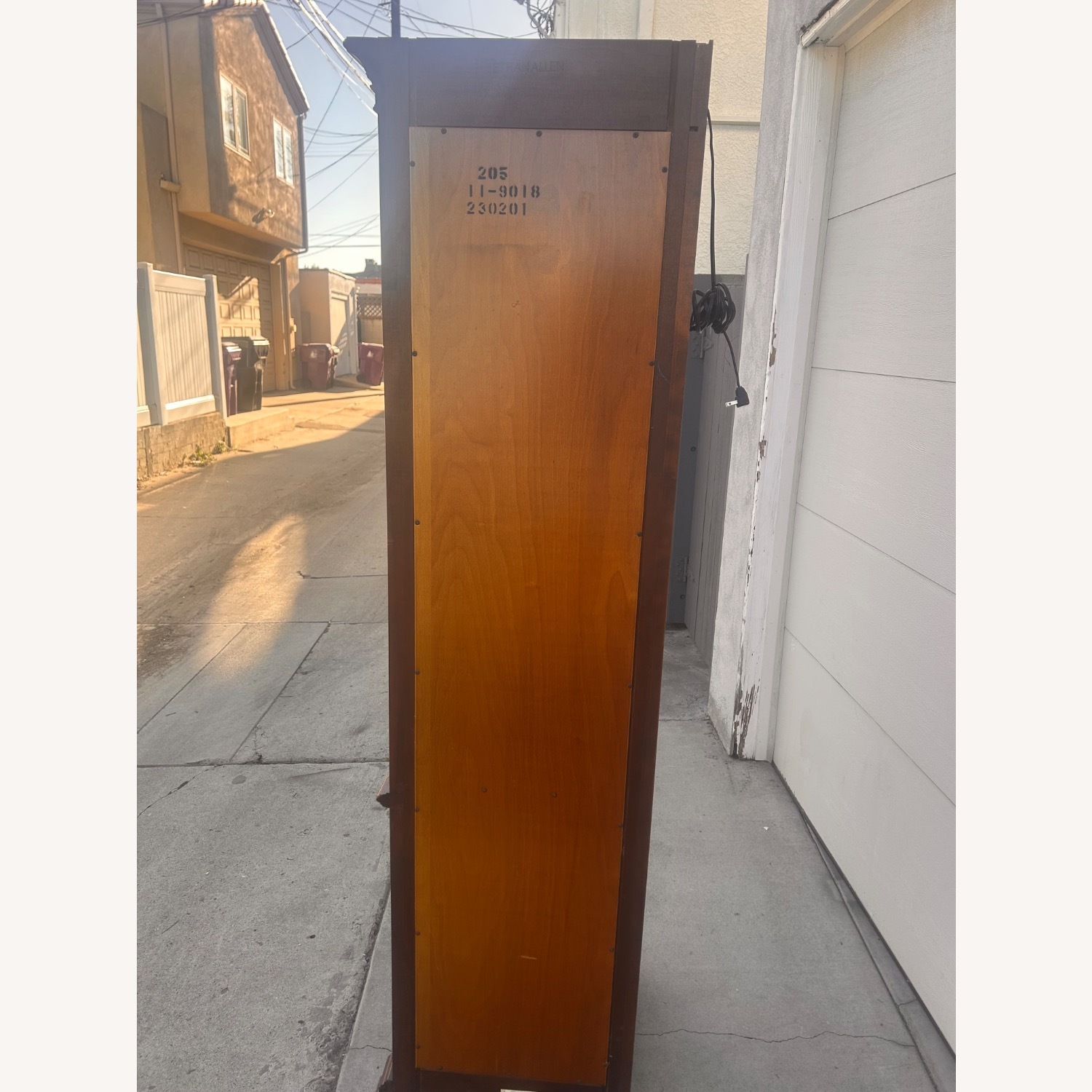 Ethan Allen Dark Brown Wood Bookcase - image-2