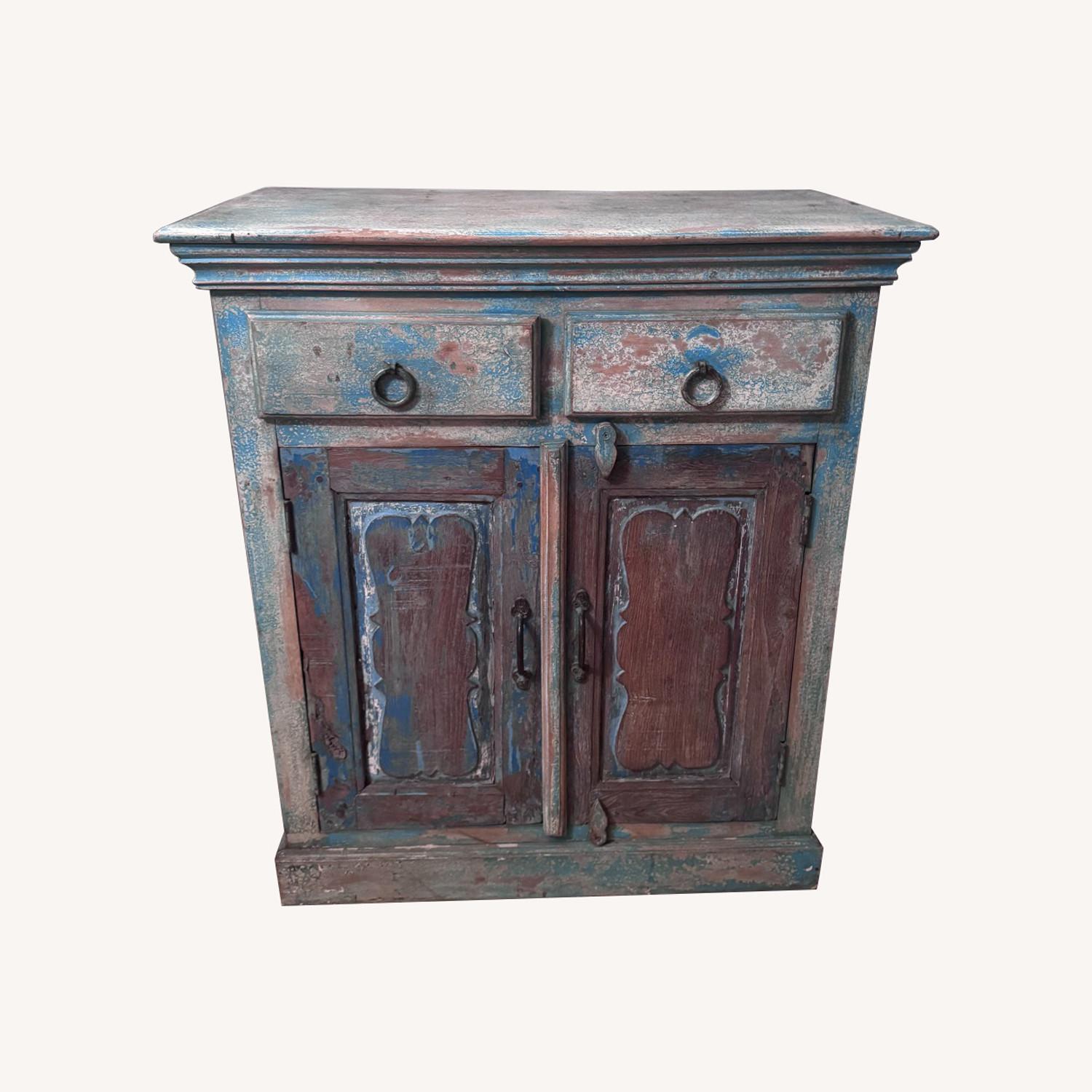 Vintage/Antique Finds Blue Wood Sideboard - image-0
